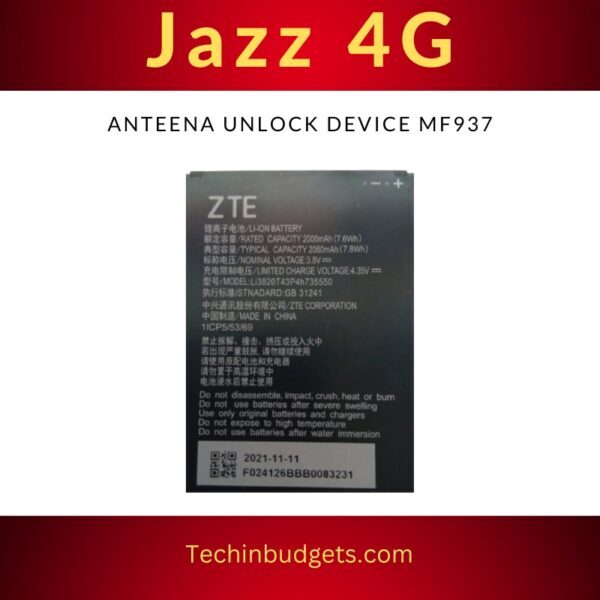 Jazz 4g mf937 Anteena Unlock Device